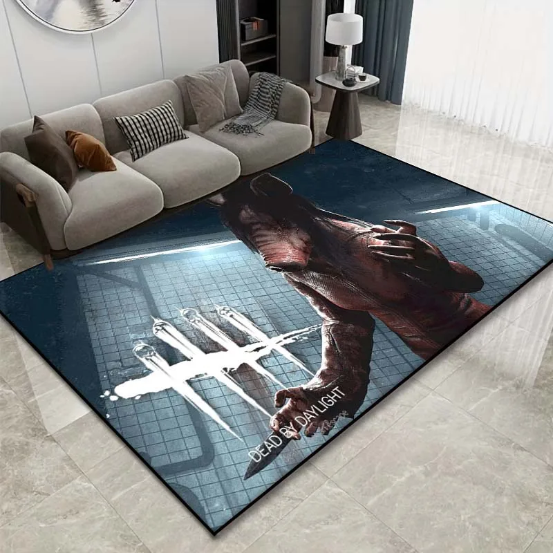15 Size Horrifying D Dead By Daylight Pattern Rug Bedroom Living Room Bathroom Mat Creative Door 3 - Dead By Daylight Store