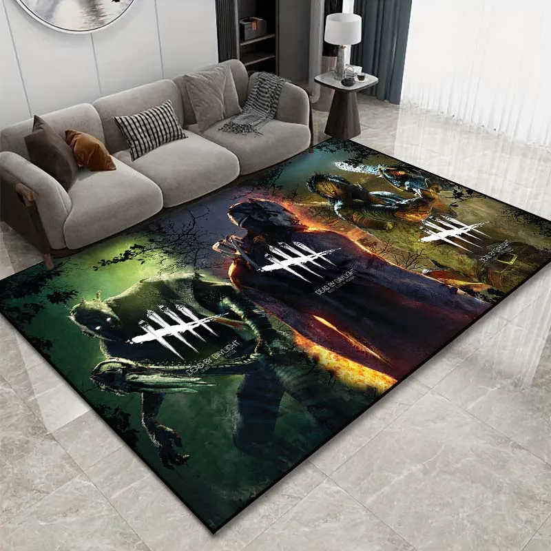 15 Size Horrifying D Dead By Daylight Pattern Rug Bedroom Living Room Bathroom Mat Creative Door 4 - Dead By Daylight Store