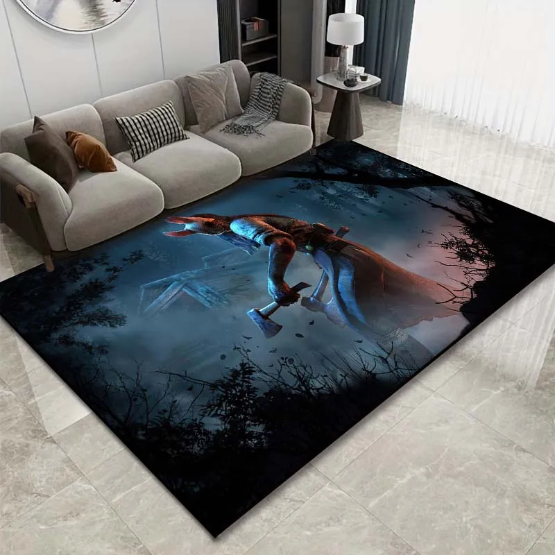 15 Size Horrifying D Dead By Daylight Pattern Rug Bedroom Living Room Bathroom Mat Creative Door 5 - Dead By Daylight Store