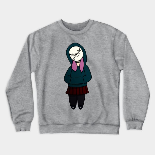 Chibi Susie The Legion From Dead By Daylight Crewneck Sweatshirt Official Dead By Daylight Merch