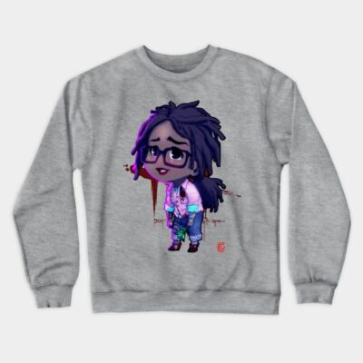 Dbd Chibi Survivor Claudete Crewneck Sweatshirt Official Dead By Daylight Merch