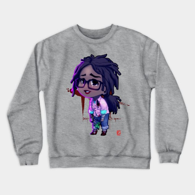 Dbd Chibi Survivor Claudete Crewneck Sweatshirt Official Dead By Daylight Merch