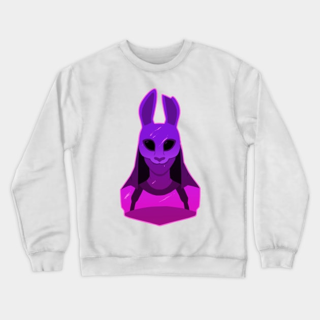 Huntress Purple Silhouette Dead By Daylight Crewneck Sweatshirt Official Dead By Daylight Merch