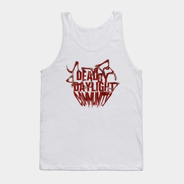 Dead By Daylight Community Logo Red Tank Top Official Dead By Daylight Merch