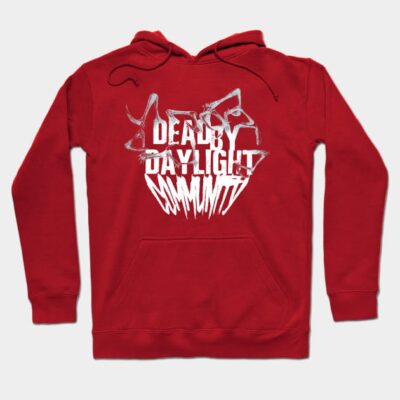 Dead By Daylight Community Logo White Hoodie Official Dead By Daylight Merch
