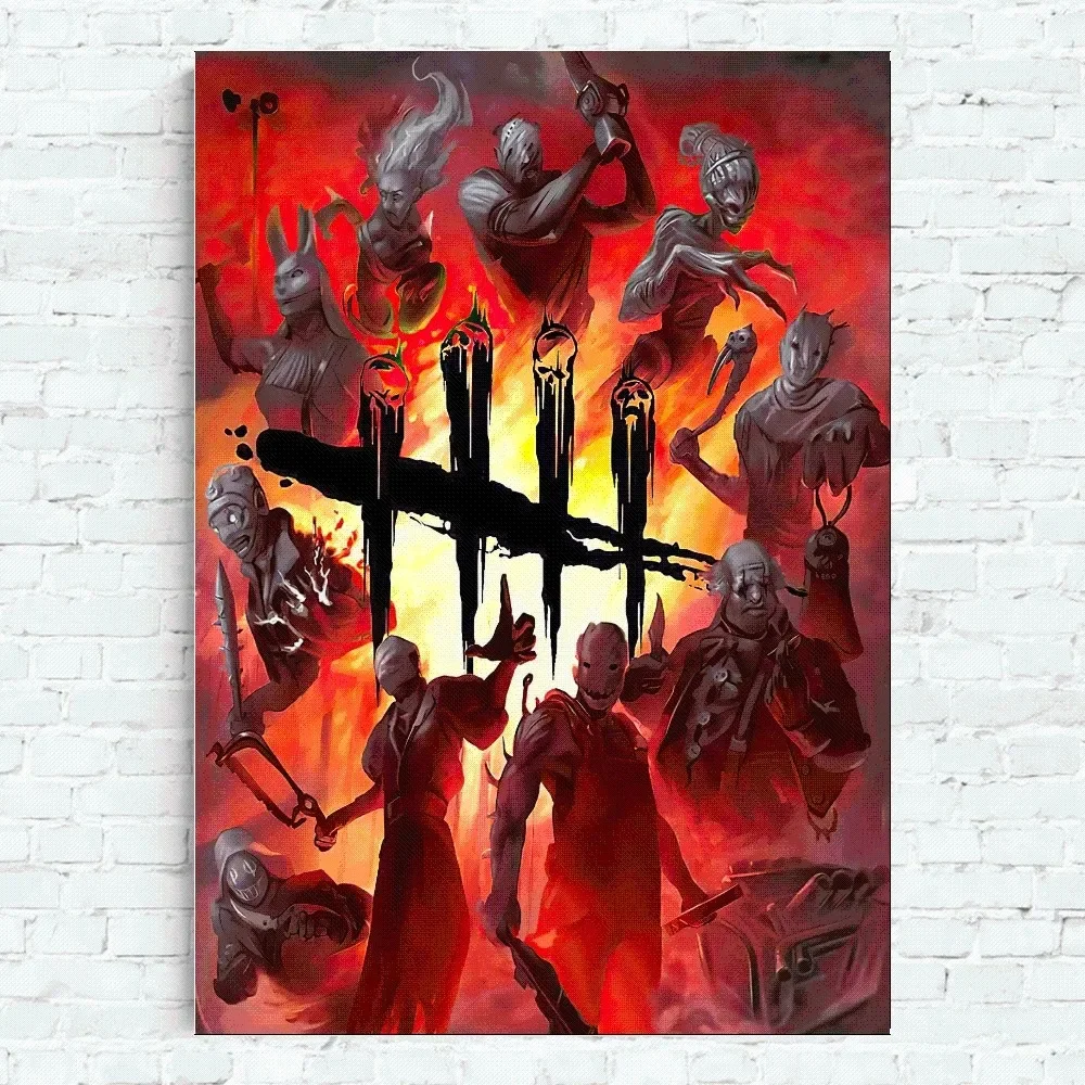 Game D Deads by D Daylights Poster Home Office Wall Bedroom Living Room Kitchen Decoration Painting 3 - Dead By Daylight Store