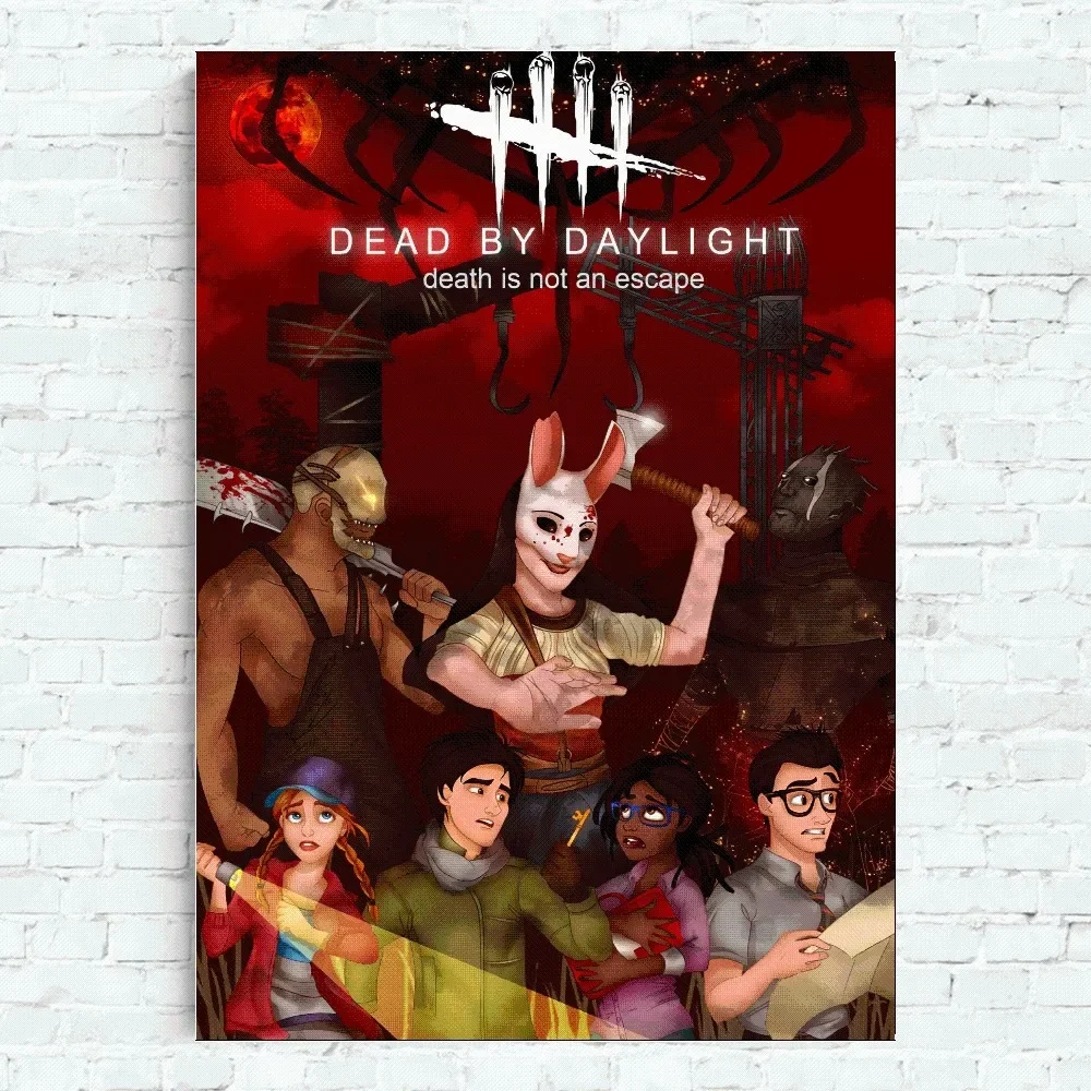 Game D Deads by D Daylights Poster Home Office Wall Bedroom Living Room Kitchen Decoration Painting 4 - Dead By Daylight Store