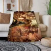 Gothic horror game Dead by Daylight retro flannel soft sofa bed home travel portable bedroom winter 18 - Dead By Daylight Store