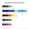 tank top color chart - Dead By Daylight Store